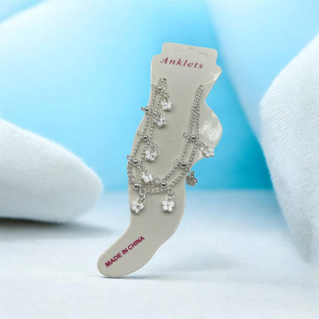 BB880 Браслет на ногу метелик